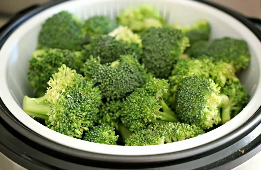 steam vegetables in a rice cooker