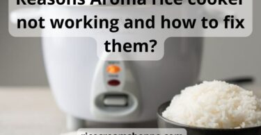 Aroma rice cooker not working: top 6 reasons & best tips